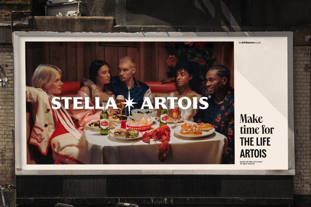 Stella Artois rebranding campagnebeeld